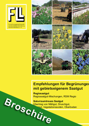 FLL Shop Empfehlungen für Begrünungen mit gebietseigenem Saatgut, 2014