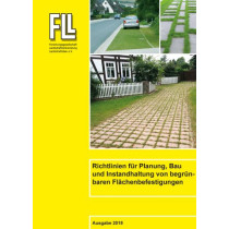 Richtlinien für Planung, Bau und Instandhaltung von begrünbaren Flächenbefestigungen, 2018 (Broschüre)