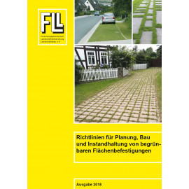 Richtlinien für Planung, Bau und Instandhaltung von begrünbaren Flächenbefestigungen, 2018 (Broschüre)