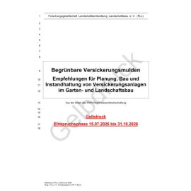 Gelbdruck Begrünbare Versickerungsmulden, 2026  (gedrucktes Skript)