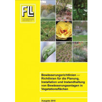 Bewässerungsrichtlinien – Richtlinien für die Planung, Installation und Instandhaltung von Bewässerungsanlagen in Vegetationsflächen, 2015 (Broschüre)