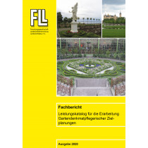Fachbericht: „Leistungskatalog für die Erarbeitung Gartendenkmalpflegerischer Zielplanungen“ (Broschüre)